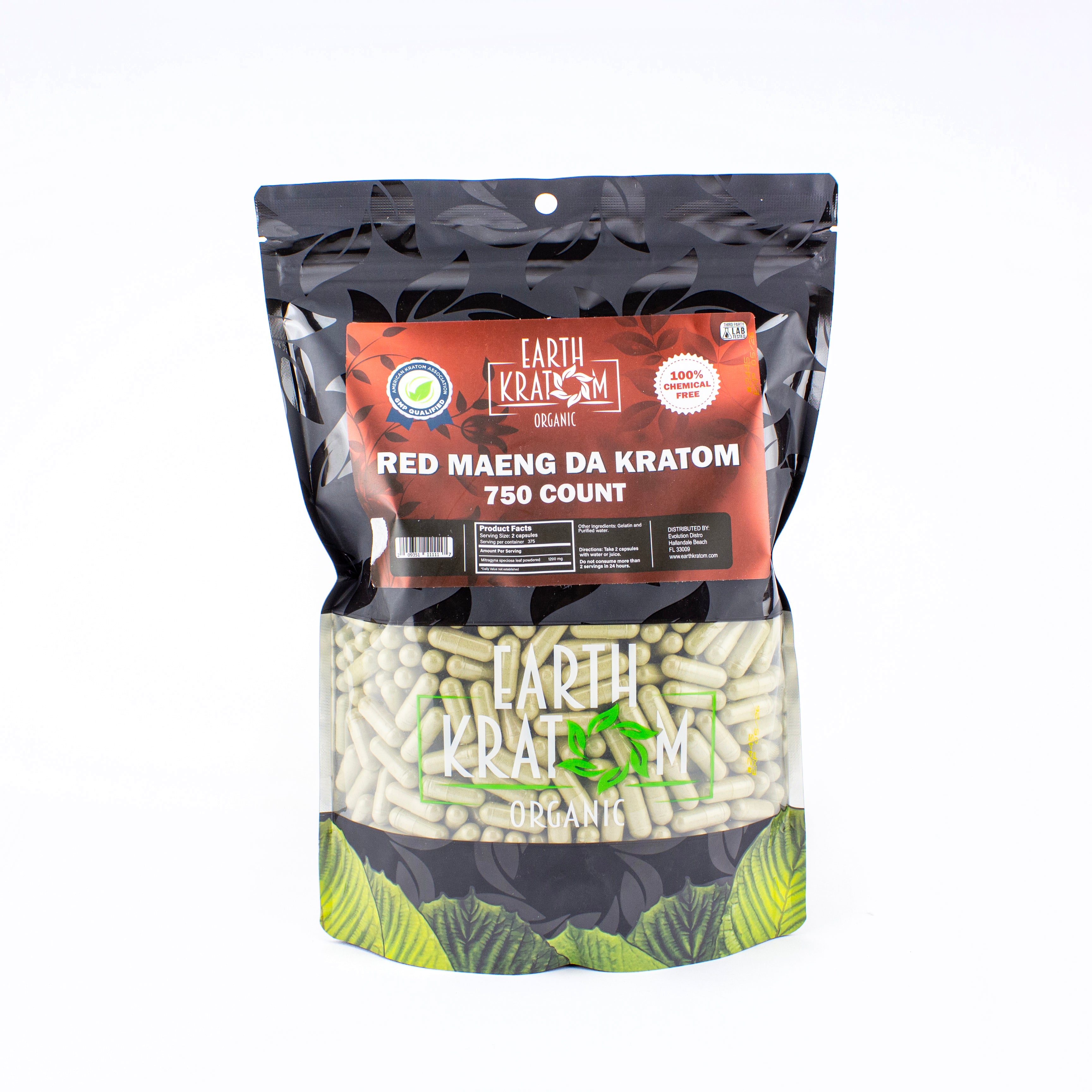 Earth Kratom Kratom Capsules 750ct - Planet Caravan